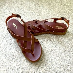 **NEVER WORN** MIA Leather Sandals